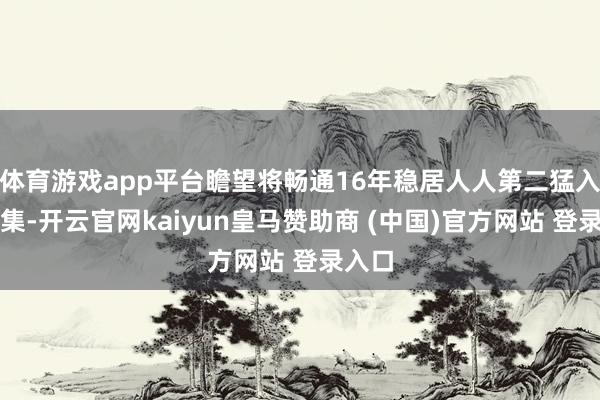 体育游戏app平台瞻望将畅通16年稳居人人第二猛入口市集-开云官网kaiyun皇马赞助商 (中国)官方网站 登录入口