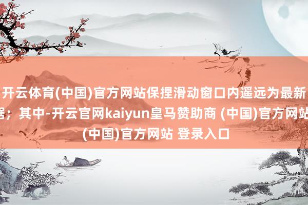 开云体育(中国)官方网站保捏滑动窗口内遥远为最新的N个数据；其中-开云官网kaiyun皇马赞助商 (中国)官方网站 登录入口