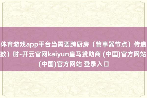 体育游戏app平台当需要跨厨房（管事器节点）传递食材（参数）时-开云官网kaiyun皇马赞助商 (中国)官方网站 登录入口